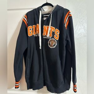 Vintage SF Giants hooded zip up sweatshirt